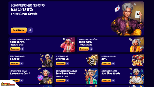 SpinGranny Casino Bonificación