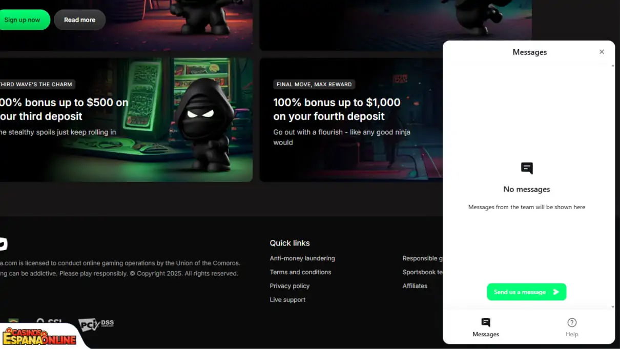Betninja Casino Soporte al Cliente