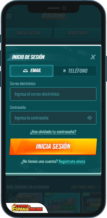 Golisimo Casino Inicio de sesión