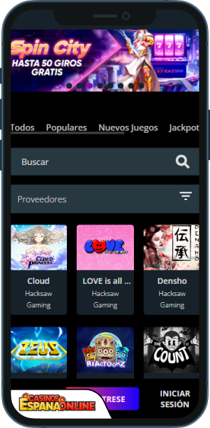 X7 Casino Aplicación móvil